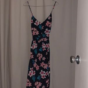 Long Strap Crisscrossed Dress